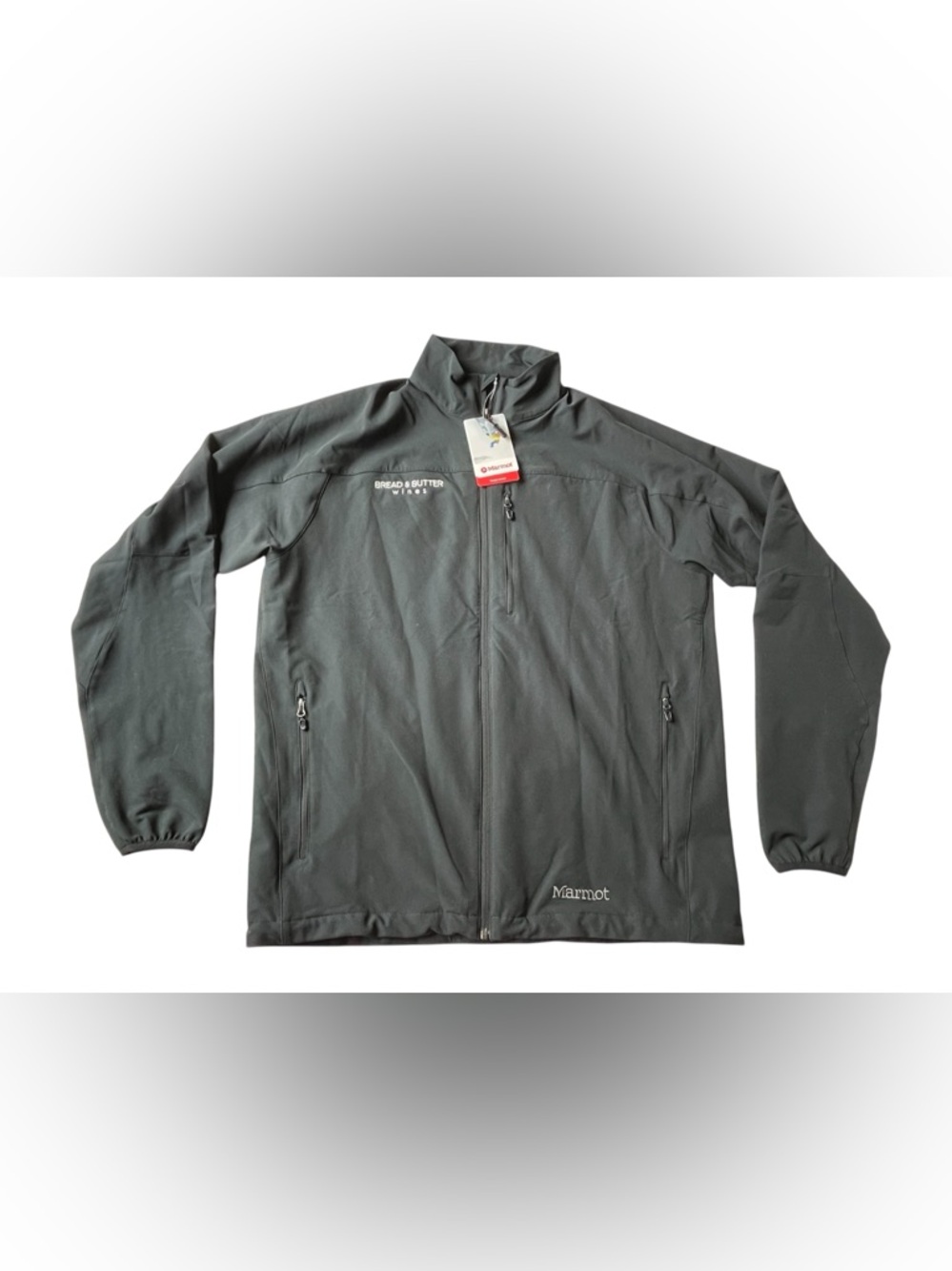 NWT MARMOT TEMPO JACKET BLACK MENS XL W LOGO